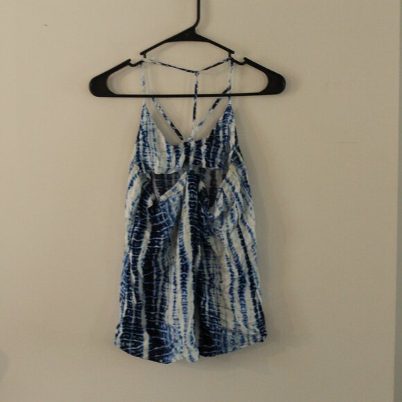 No Boundaries Blue and White Tank Top Size Medium - Picture 5 of 7